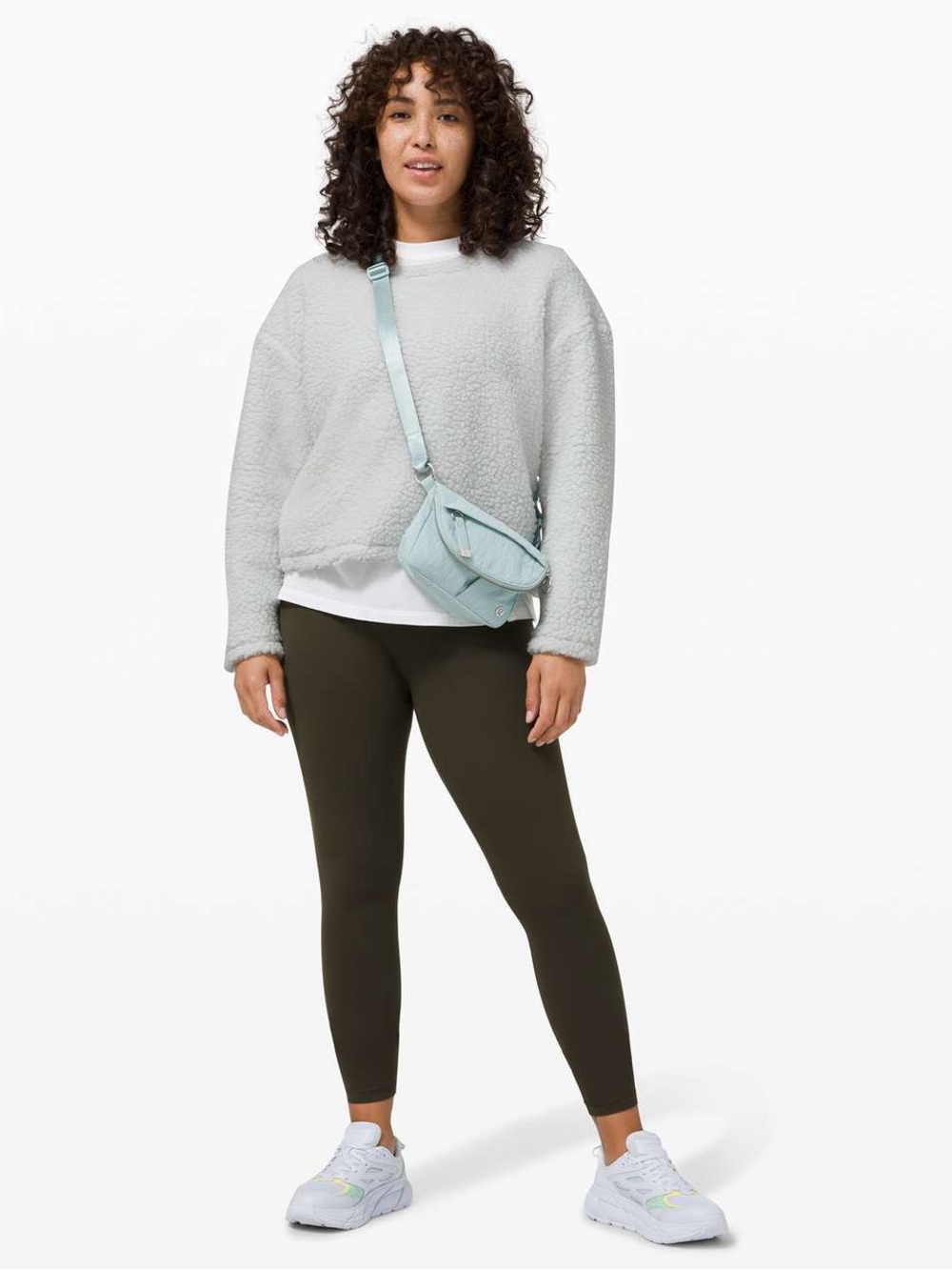 Lululemon Wool Whenever Crew Vapor Size 8 Sherpa Pullover